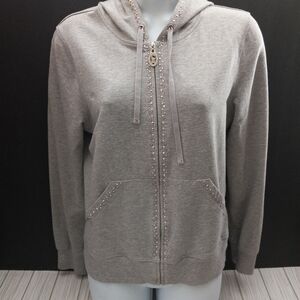 Christine Alexander Swarovski Crystal Hooded Spa Jacket